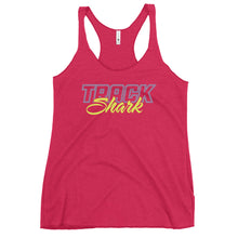 Load image into Gallery viewer, Women&#39;s Racerback Tank - Neon Track Shark
